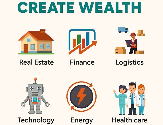 6 top industries that create wealth