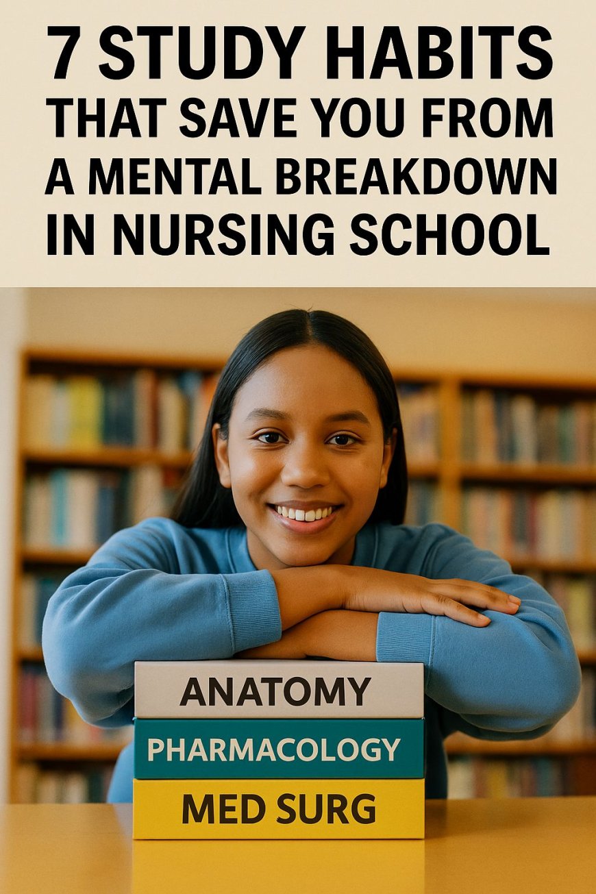 7 Study Habits That Saves From a Mental Breakdown in Nursing School